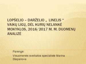 LOPELIO DARELIO LINELIS VAIK LIG DL KURI NELANK