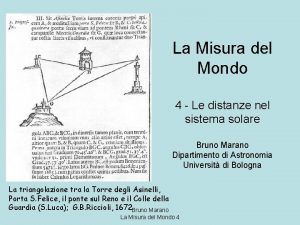 La Misura del Mondo 4 Le distanze nel