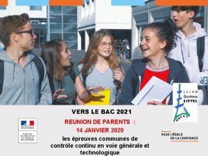 VERS LE BAC 2021 REUNION DE PARENTS 14