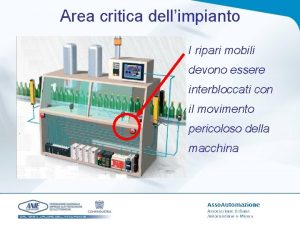 Area critica dellimpianto I ripari mobili devono essere