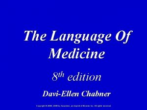 The Language Of Medicine th 8 edition DaviEllen