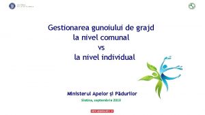 Gestionarea gunoiului de grajd la nivel comunal vs