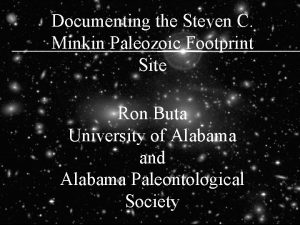 Documenting the Steven C Minkin Paleozoic Footprint Site