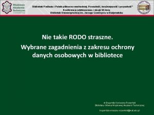 Biblioteki Podlasia i Polski pnocnowschodniej Przeszo teraniejszo i