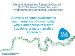 Arts and Humanities Research Council AHRC CrossResearch council