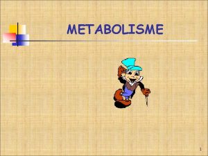 METABOLISME 1 METABOLISME 2 METABOLISME n QU S