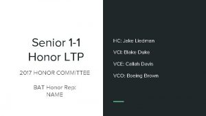 Senior 1 1 Honor LTP 2017 HONOR COMMITTEE
