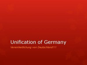 Unification of Germany Vereinheitlichung von Deutschland Problems Austria