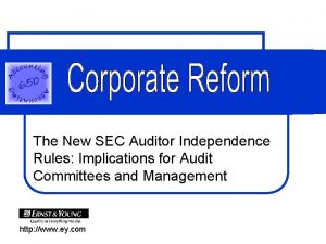 The New SEC Auditor Independence Rules Implications for