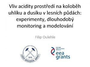 Vliv acidity prosted na kolobh uhlku a dusku