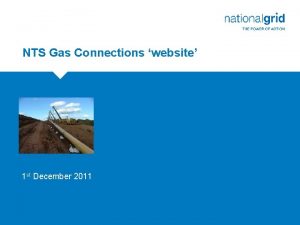 NTS Gas Connections website Place your chosen image