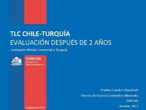 TLC CHILETURQUA EVALUACIN DESPUS DE 2 AOS Seminario