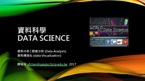 DATA SCIENCE Data Analysis data Visualization yfchengapps fg