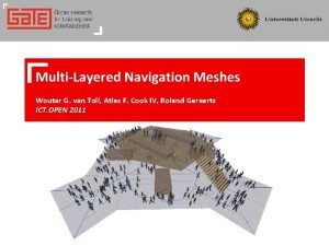 MultiLayered Navigation Meshes Wouter G van Toll Atlas