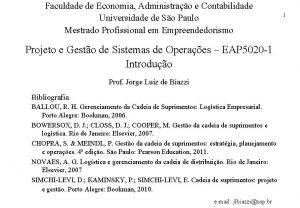 Faculdade de Economia Administrao e Contabilidade Universidade de