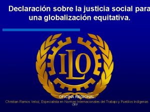 Declaracin sobre la justicia social para una globalizacin