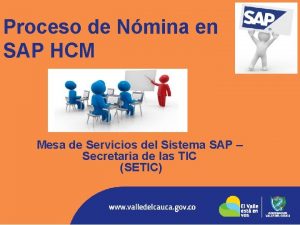 Proceso de Nmina en SAP HCM Mesa de