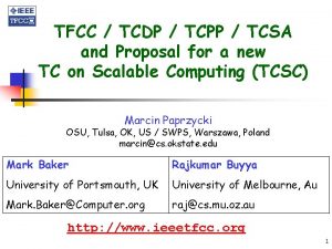 TFCC TCDP TCPP TCSA and Proposal for a