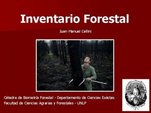 Inventario Forestal Juan Manuel Cellini Ctedra de Biometra