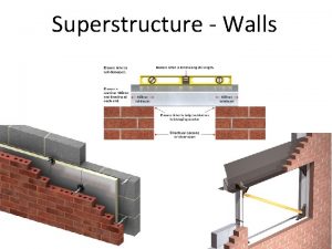 Superstructure Walls Function of a wall A wall