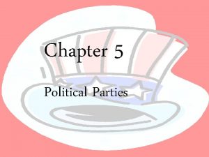 Chapter 5 Political Parties 5 Pluralistic Society has