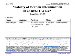 Sept 2005 doc IEEE 802 11 050952 r