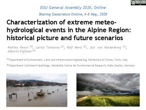 EGU General Assembly 2020 Online Sharing Geoscience Online