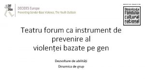 Teatru forum ca instrument de prevenire al violenei