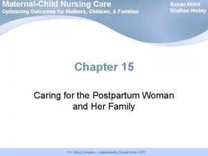 MaternalChild Nursing Care Optimizing Outcomes for Mothers Children