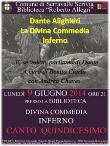 Dante Alighieri La Divina Commedia Inferno il canto