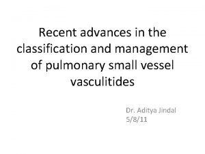 Recent advances in the classification and management of