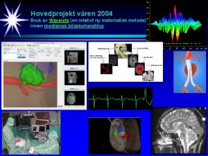 Hovedprojekt vren 2004 Bruk av Wavelets en relativt