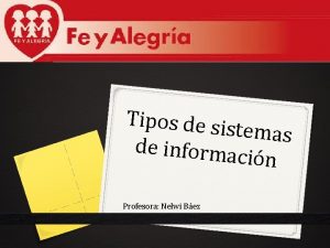 Tipos de sis temas de informac in Profesora