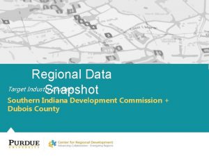 Regional Data Target Industry Clusters Snapshot Southern Indiana