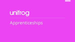 Apprenticeships The Benefits Strategic choices and unique insights