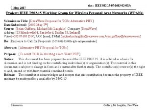 7 May2007 doc IEEE 802 15 07 0683