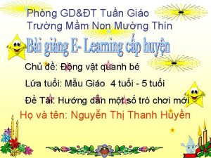 Phng GDT Tun Gio Trng Mm Non Mng