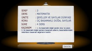 SINIF DERS 3 MATEMATK NTE KONU EKLLER VE