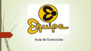 Aula de Exerccios M H S https www