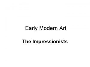 Early Modern Art The Impressionists Salon des Refuses