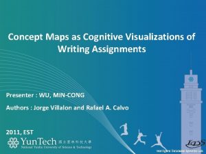 Concept Maps as Cognitive Visualizations of Writing Assignments
