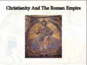 Christianity And The Roman Empire The Jewish Diaspora