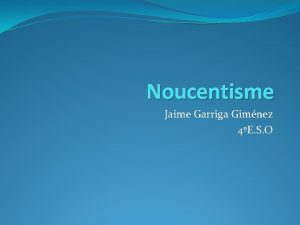 Noucentisme Jaime Garriga Gimnez 4E S O Index