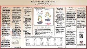 Pasteurization of Human Donor Milk Laura Brewer BSN