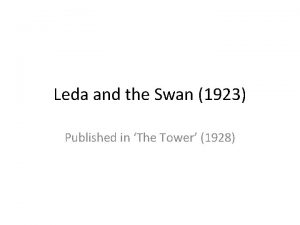 Leda and the Swan 1923 Published in The