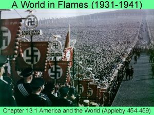 A World in Flames 1931 1941 Chapter 13