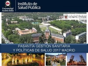 PASANTA GESTIN SANITARIA Y POLTICAS DE SALUD 2017