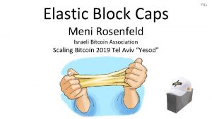 Elastic Block Caps Meni Rosenfeld Israeli Bitcoin Association