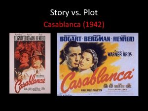 Story vs Plot Casablanca 1942 1 The time