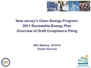 New Jerseys Clean Energy Program 2011 Renewable Energy